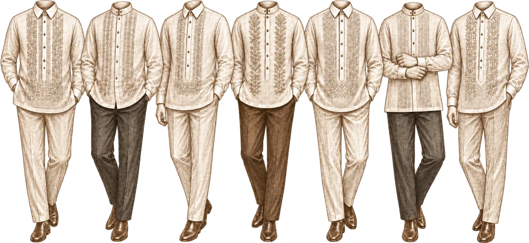 Barong Tagalog styles for the gentlemen